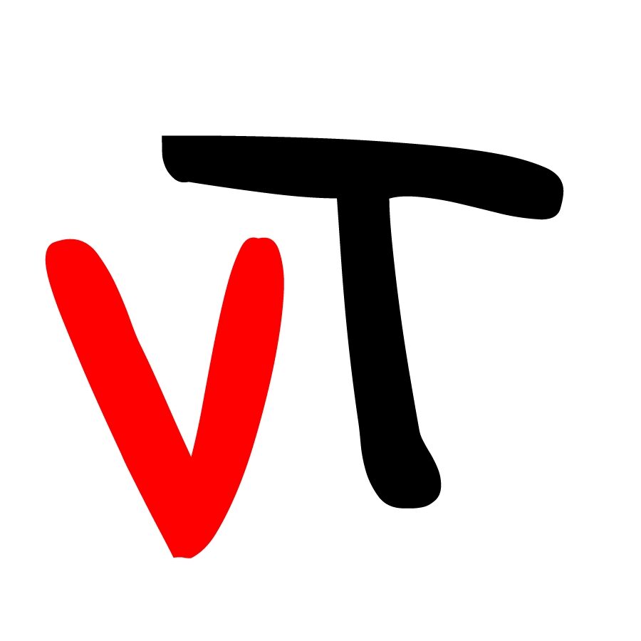 Logo di Valle Telesina .net formato da un V rossa ed una T nera su sfondo bianco