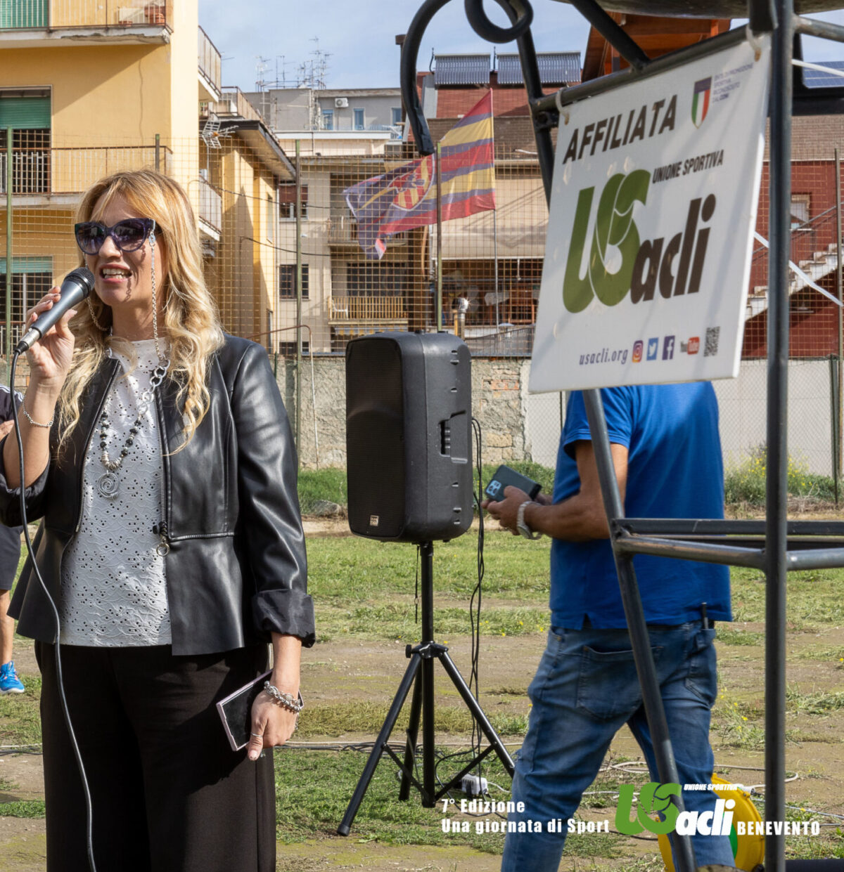 Presentatrice della settima edizione della manifestazione 'Una giornata di sport'