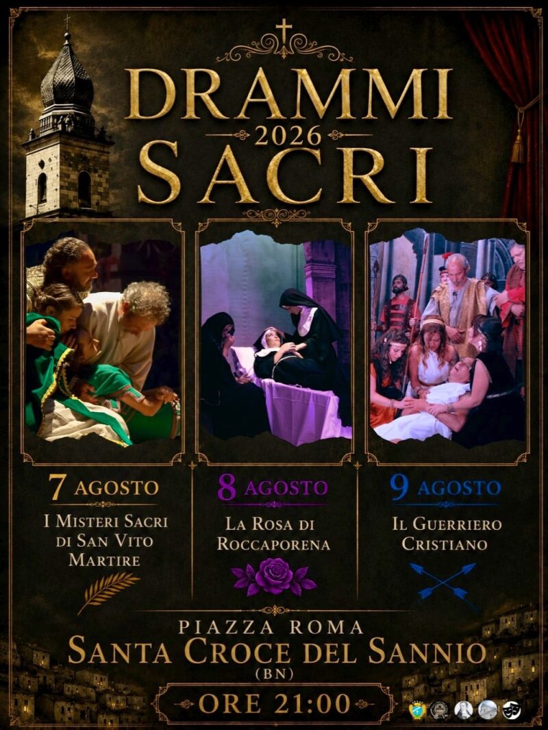 Dal 7 al 9 agosto – teatro religioso a Santa Croce del Sannio